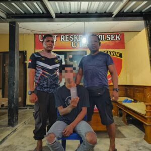 Curi Ponsel Saat Antar Galon, Seorang Pria Berhasil Diamankan Personel Polsek Utan