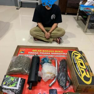 Sinergi TNI-Polri Ungkap Kasus Narkotika Jenis Ganja di Lombok Tengah. ‎