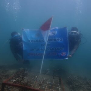 Upacara Bendera Bawah Laut dan Transplantasi Terumbu Karang, Semangat Kemerdekaan di Teluk Saleh
