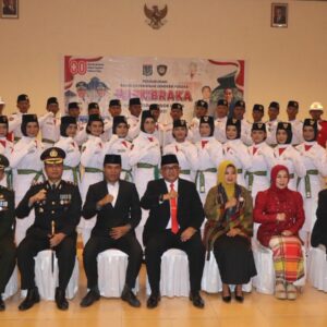 Kapolres Lombok Utara Hadiri Upacara Pengukuhan Paskibraka Kabupaten Lombok Utara Tahun 2025