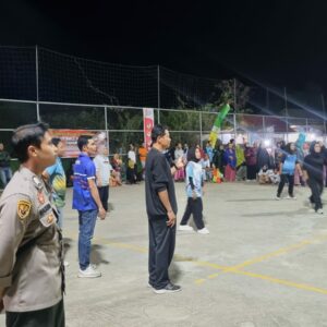 Pengamanan Turnamen Bola Voli, Wujud Komitmen Bhabinkamtibmas Jaga Kamtibmas Kondusif