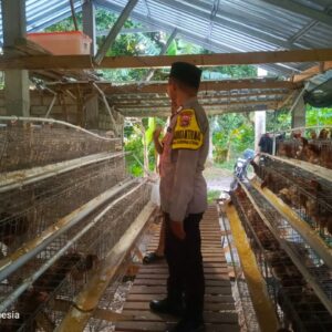 Bhabinkamtibmas Desa Jagaraga Dorong Warga Kuripan Utara Manfaatkan Pekarangan untuk Ketahanan Pangan