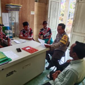 Dukung Pemerintah Desa Berlakukan Jam Malam Bagi Pelajar, Bahabinkamtibmas Lakukan Kordinasi Tindak Lanjut