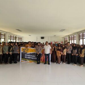 Polwan Polres Lombok Utara Gelar Sosialisasi Pencegahan Kekerasan Seksual Terhadap Anak di SMKN 1 Gangga