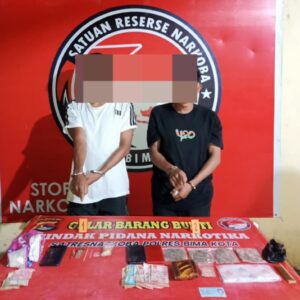 Unit Opsnal Sat Resnarkoba Polres Bima Kota Kembali Ungkap Pengedar Narkoba Jenis Ganja dan Sabu