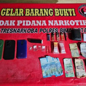 Team Opsnal Polsek Sape Amankan Dua Nelayan dan Satu Tamu Losmen Hendak Pesta dan Transaksi Shabu