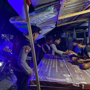 Sat Samapta Polres Lombok Utara Gelar Patroli Dialogis, Ajak Warga Jaga Kamtibmas