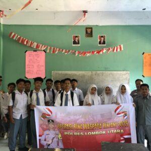 Sat Binmas Polres Lombok Utara Gelar Binluh di SMA Al-Ma’arif Darussalam Montong Fal dalam Rangka Ops Bina Waspada Rinjani 2025