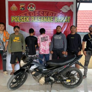 Team Opsnal Polsek Rasana’e Barat Ungkap Kasus Curanmor, Amankan Dua Pelaku dan Barang Bukti