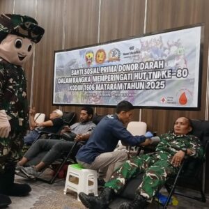 HUT TNI dan Santika, Donor Darah Jadi Wujud Peduli