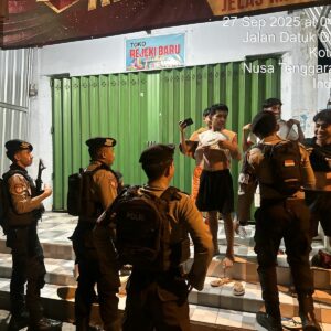 ‎ Antisipasi 3C, Unit Turjawali Sat Samapta Polres Bima Kota Gelar Patroli Malam