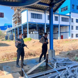 ‎ Unit Pamobvit Sat Samapta Polres Bima Kota Amankan Objek Vital PLTMG Bonto Bima