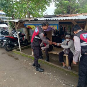 Sat Samapta Polres Lombok Utara Gencarkan Patroli Dialogis dan Sosialisasi Layanan Kepolisian 110