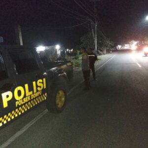 POLSEK DOMPU GELAR PATROLI CIPTA KONDISI KRYD, SITUASI KAMTIBMAS AMAN DAN KONDUSIF